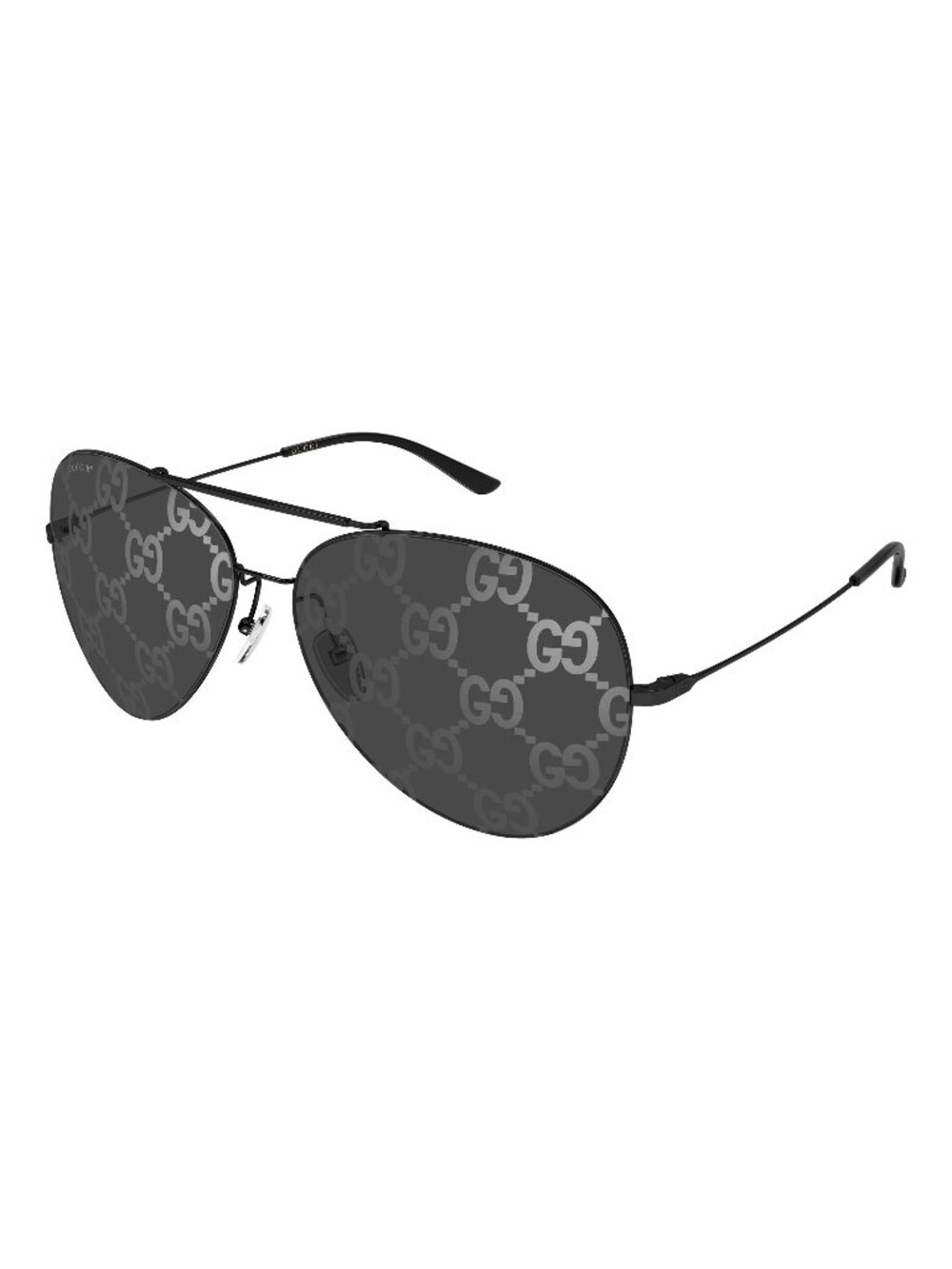 New Gucci Men's Sunglasses Black Grey Lens Metal Frame GG2172S 002 65